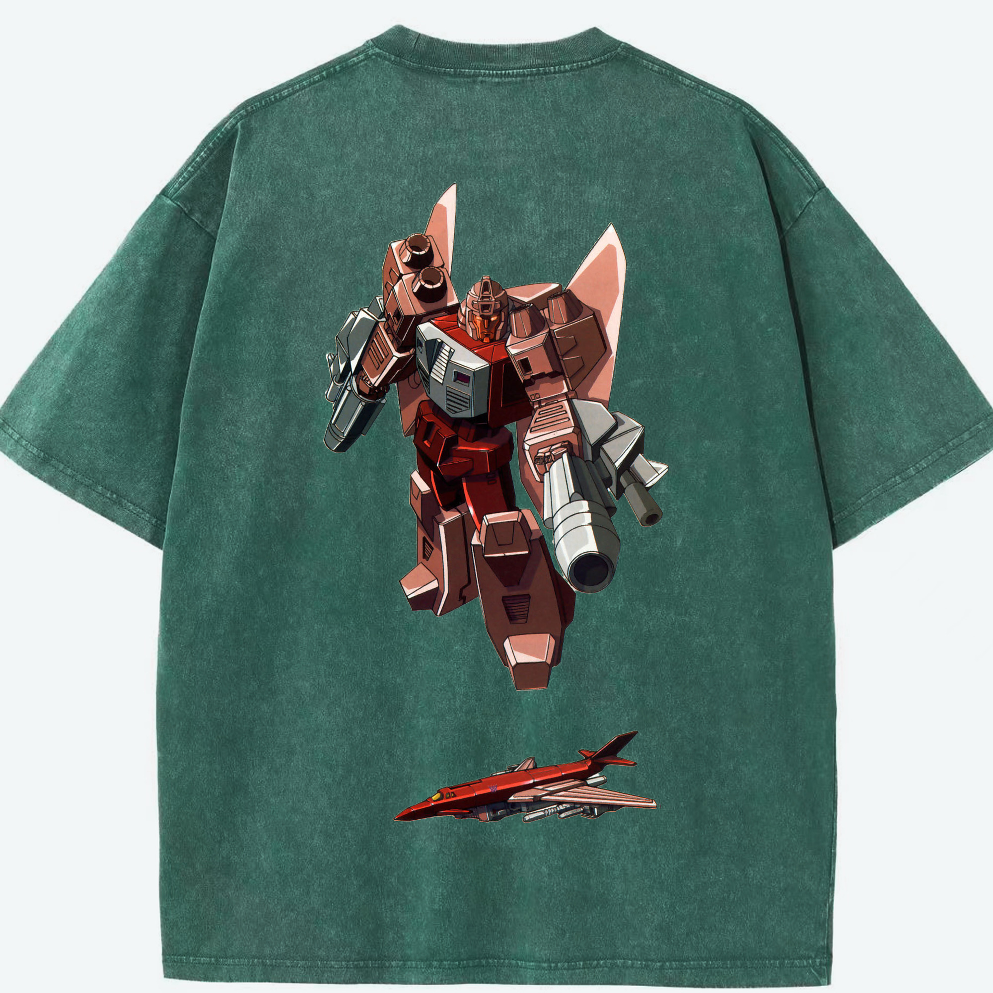 （画像用）  綿100% ヴィンテージ風 半袖Tシャツ（背面プリント）